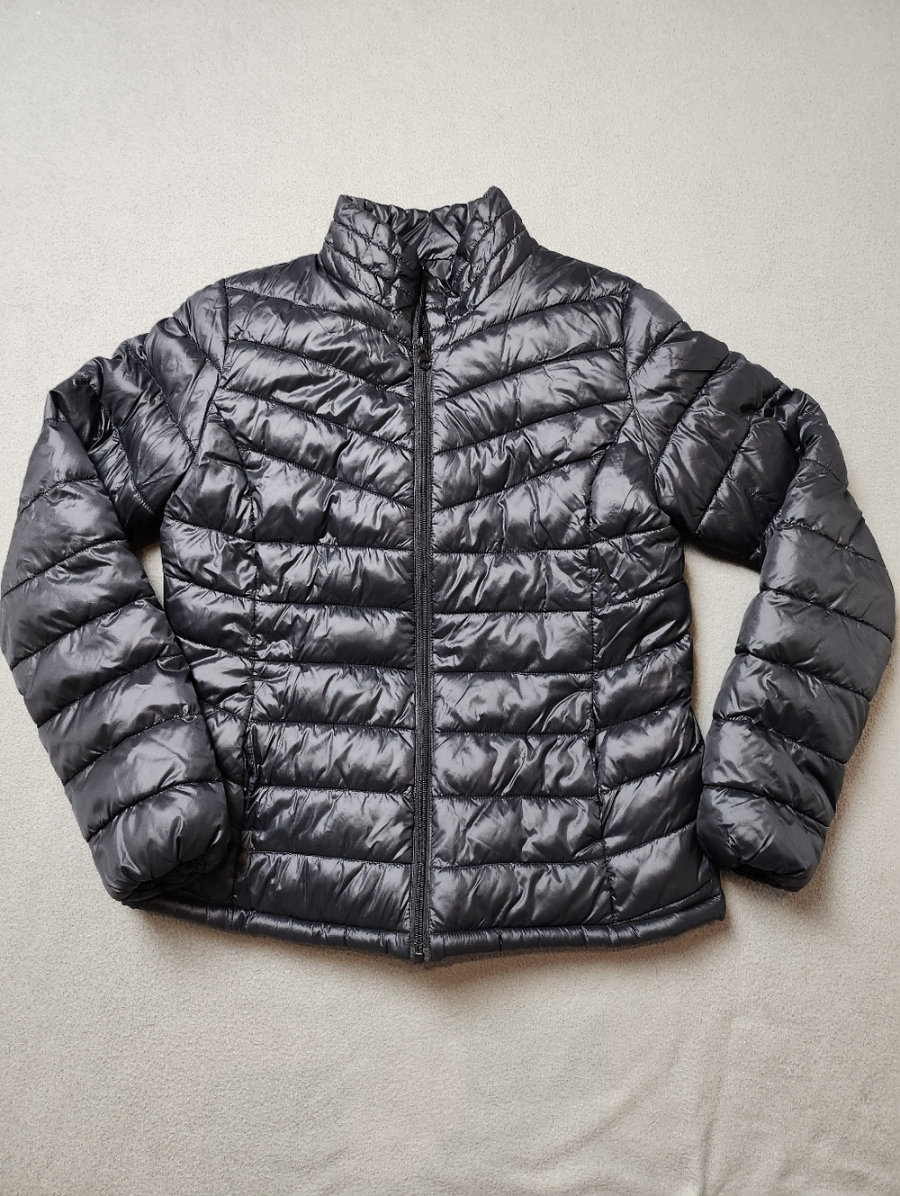 George Puffer Jacket Black Size Medium